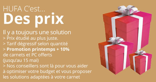 Hufa c'est des prix et des promos